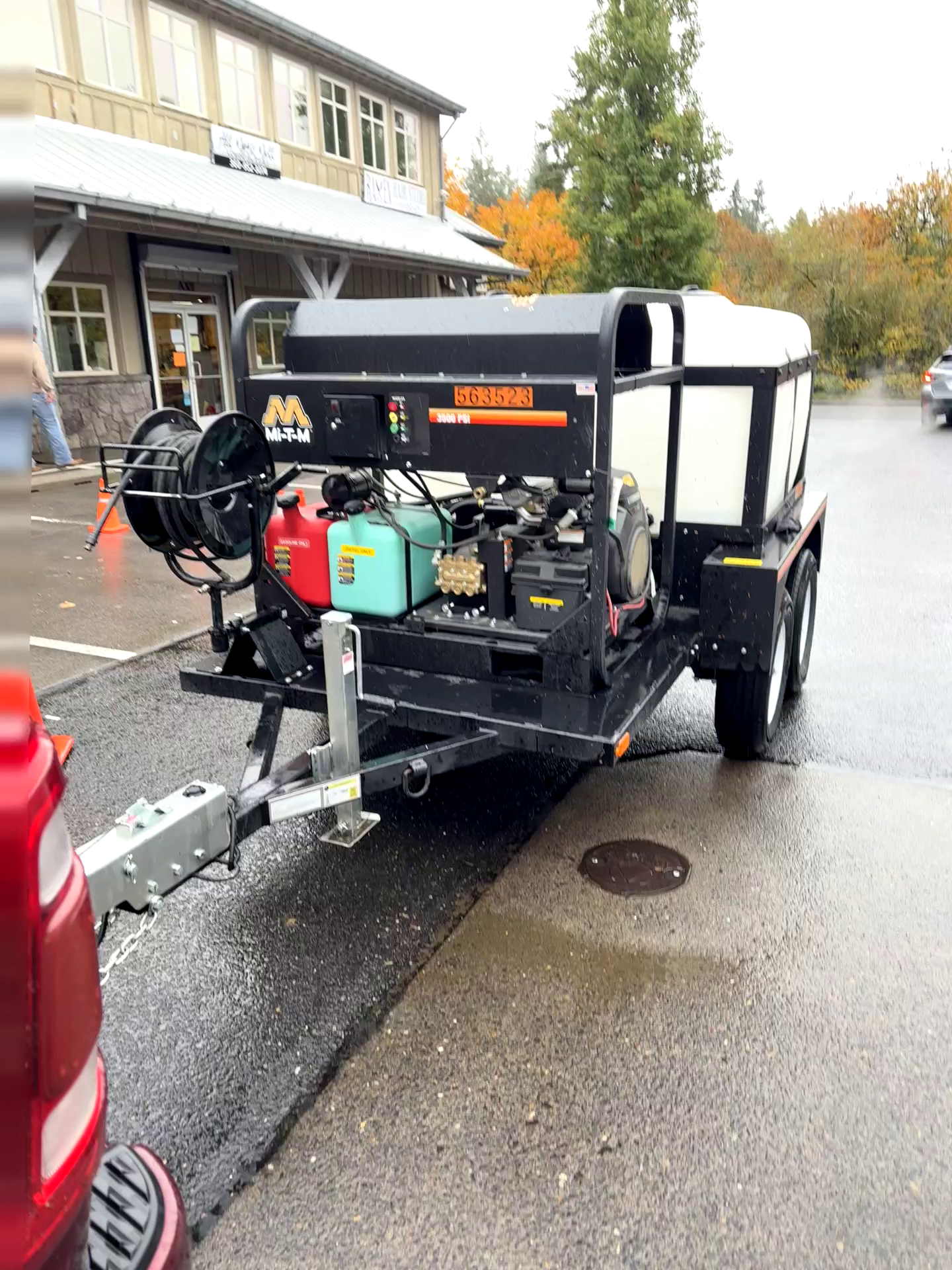 Freshly cleaned exterior area